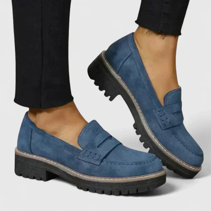 Faith | Women Black Loafers Slip On Classic Comfortable Everyday Wear 3