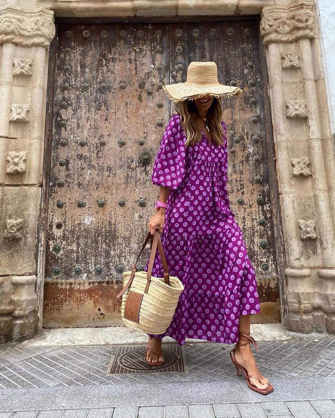 Festival Boho V-Neck Unique Pattern Maxi Dress | Iwa 7