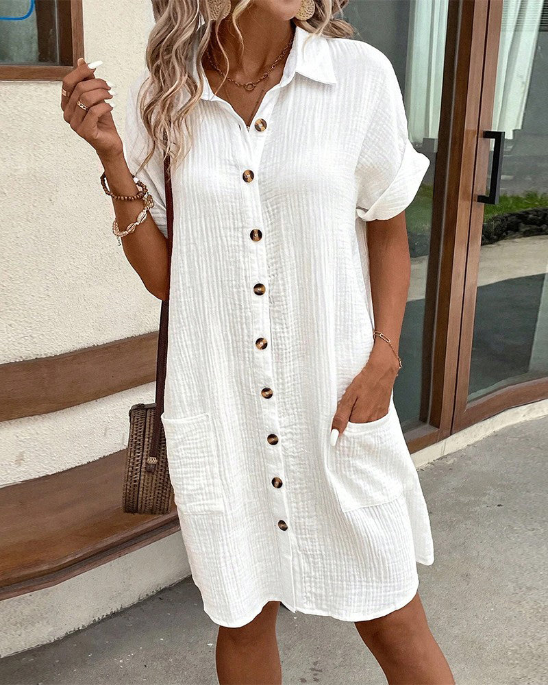 Genevieve | Womens Summer Holiday Chiffon Cowl Neck Sleeveless A-Line Ruffle Hem Mini Dress 5