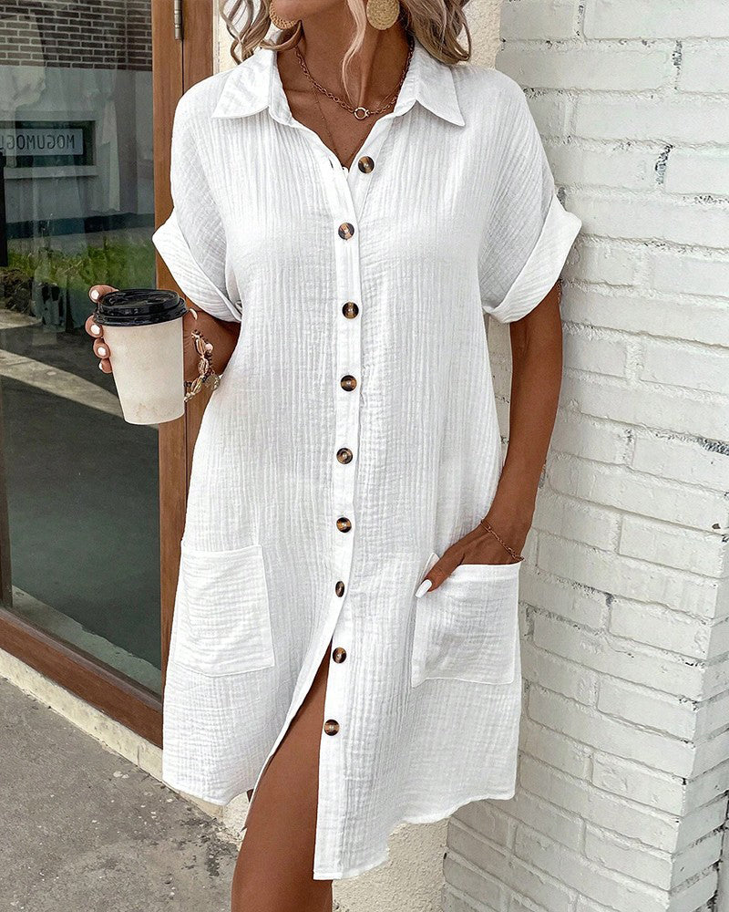Genevieve | Womens Summer Holiday Chiffon Cowl Neck Sleeveless A-Line Ruffle Hem Mini Dress 6