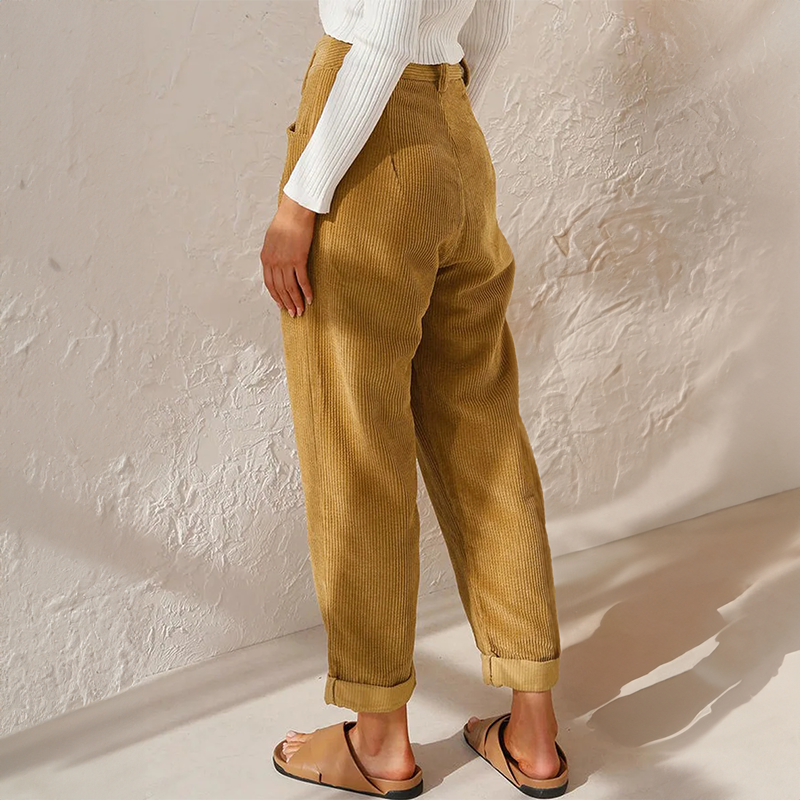 Celine | Women High Waist Straight Leg Tailored Fit Classic Trousers 2