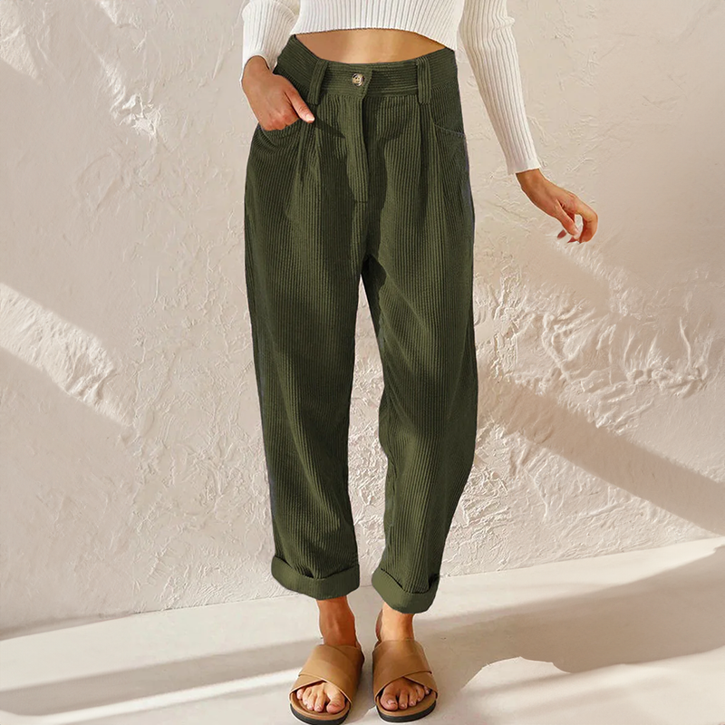 Celine | Women High Waist Straight Leg Tailored Fit Classic Trousers 7