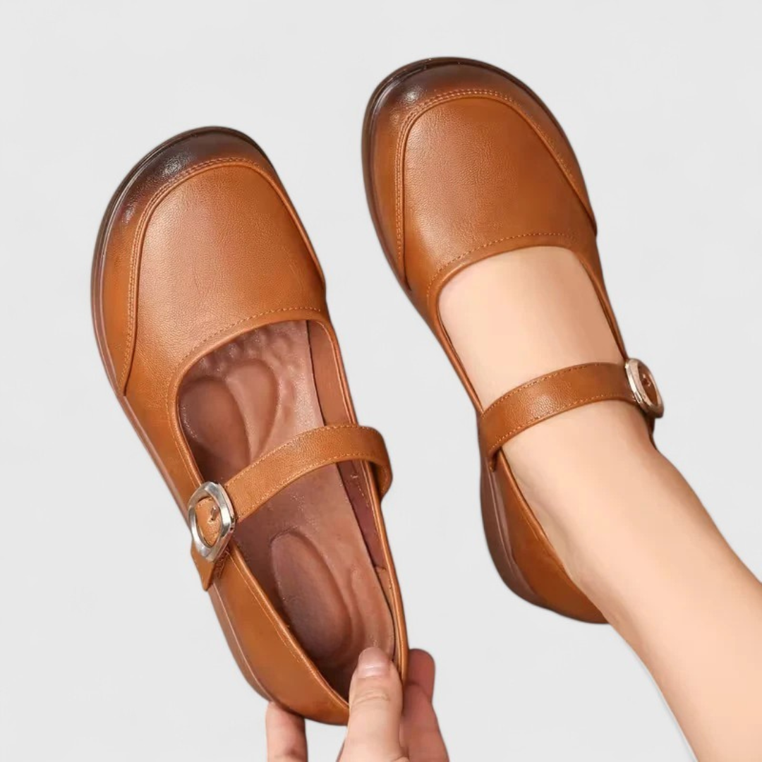 Isabella | Women Heeled Sandals Buckle Rounded Toe Casual Elegant Sandals 1