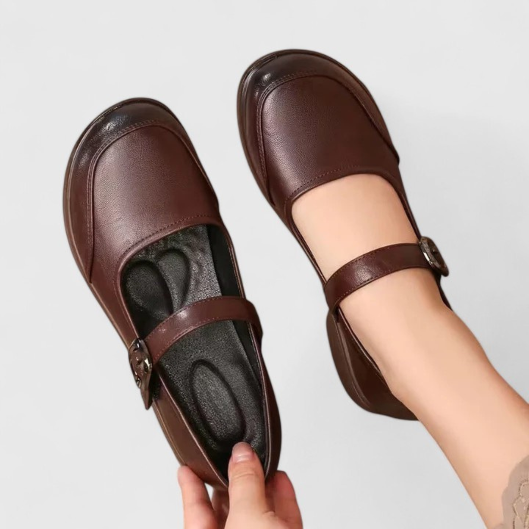 Isabella | Women Heeled Sandals Buckle Rounded Toe Casual Elegant Sandals 4