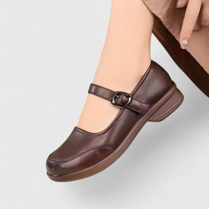 Isabella | Women Heeled Sandals Buckle Rounded Toe Casual Elegant Sandals 7