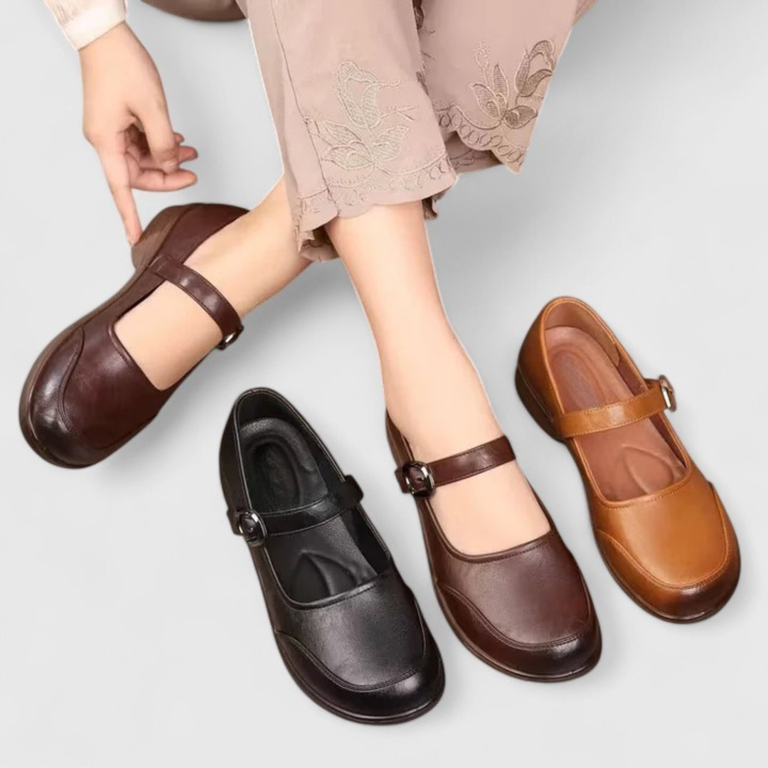 Isabella | Women Heeled Sandals Buckle Rounded Toe Casual Elegant Sandals 8