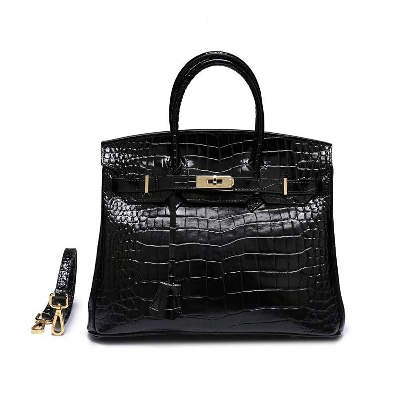 Isabella | Women's Formal Elegant Vegan Leather Structured Satchel Purse 11