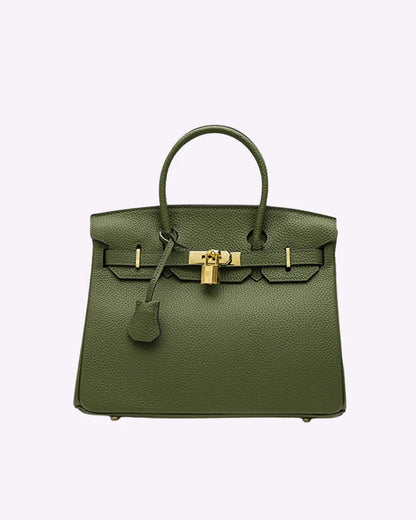 Isabella | Women's Formal Elegant Vegan Leather Structured Satchel Purse 12