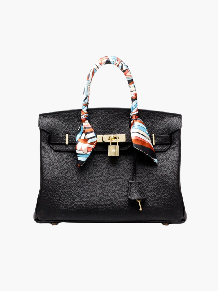 Isabella | Women's Formal Elegant Vegan Leather Structured Satchel Purse 5