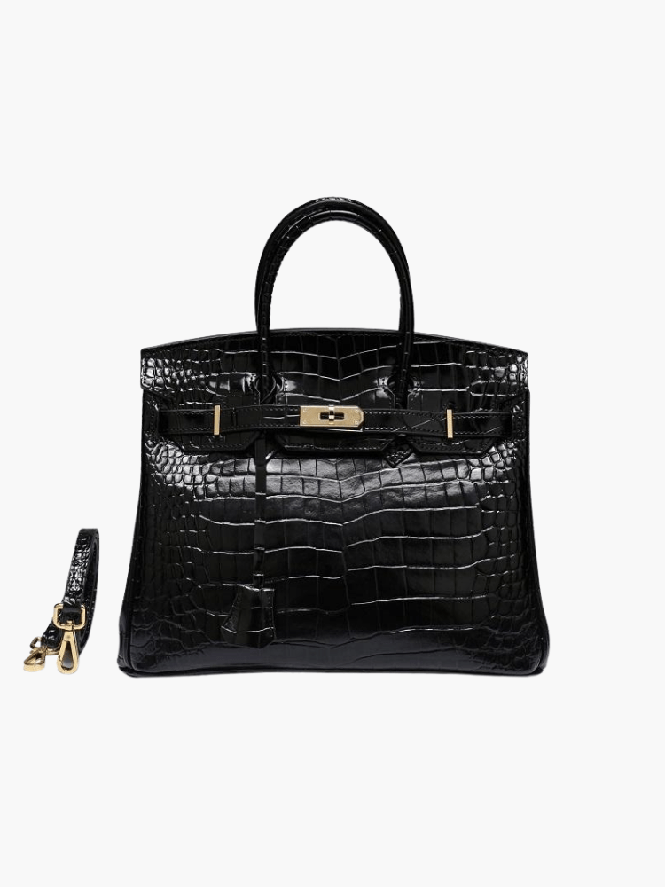 Isabella | Women's Formal Elegant Vegan Leather Structured Satchel Purse 6