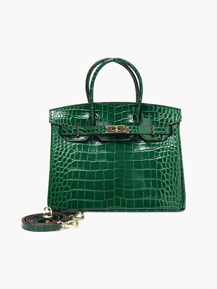 Isabella | Women's Formal Elegant Vegan Leather Structured Satchel Purse 7
