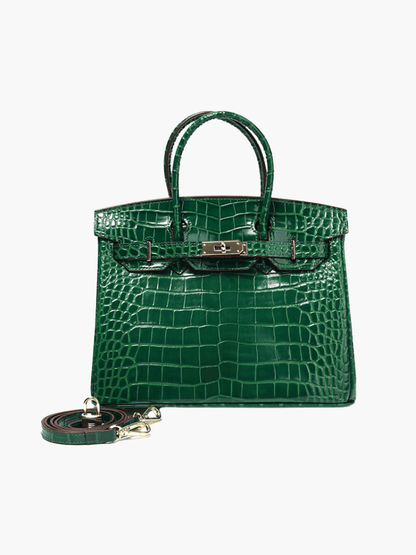 Isabella | Women's Formal Elegant Vegan Leather Structured Satchel Purse 7