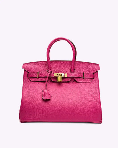 Isabella | Women's Formal Elegant Vegan Leather Structured Satchel Purse 8