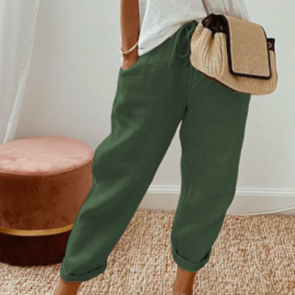 Elara | Women High Waist Straight Leg Casual Fit Full Length Pants 1