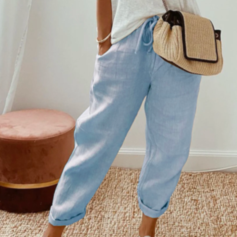 Elara | Women High Waist Straight Leg Casual Fit Full Length Pants 2