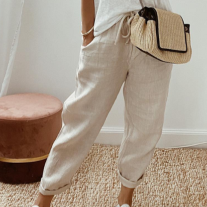 Elara | Women High Waist Straight Leg Casual Fit Full Length Pants 3
