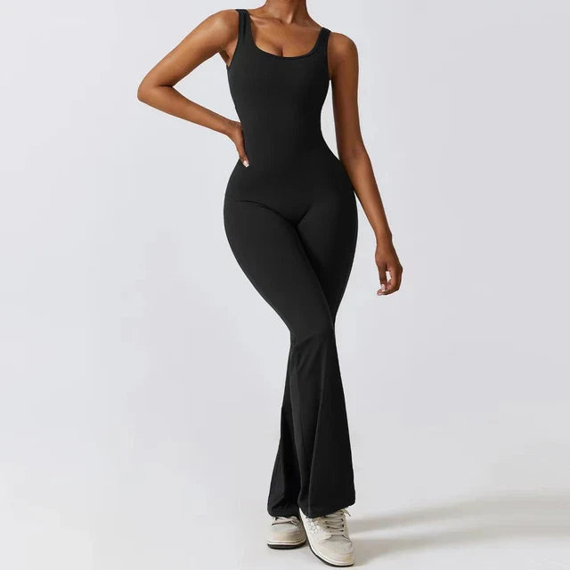 Livia | Women Flared Jumpsuit Slim Fit Racerback Elegant Design 1