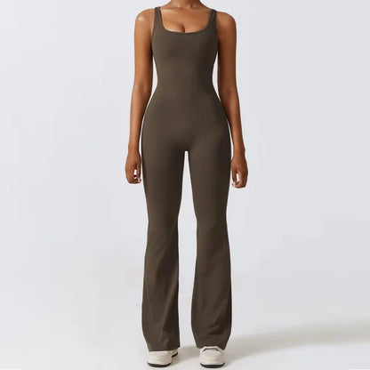 Livia | Women Flared Jumpsuit Slim Fit Racerback Elegant Design 4