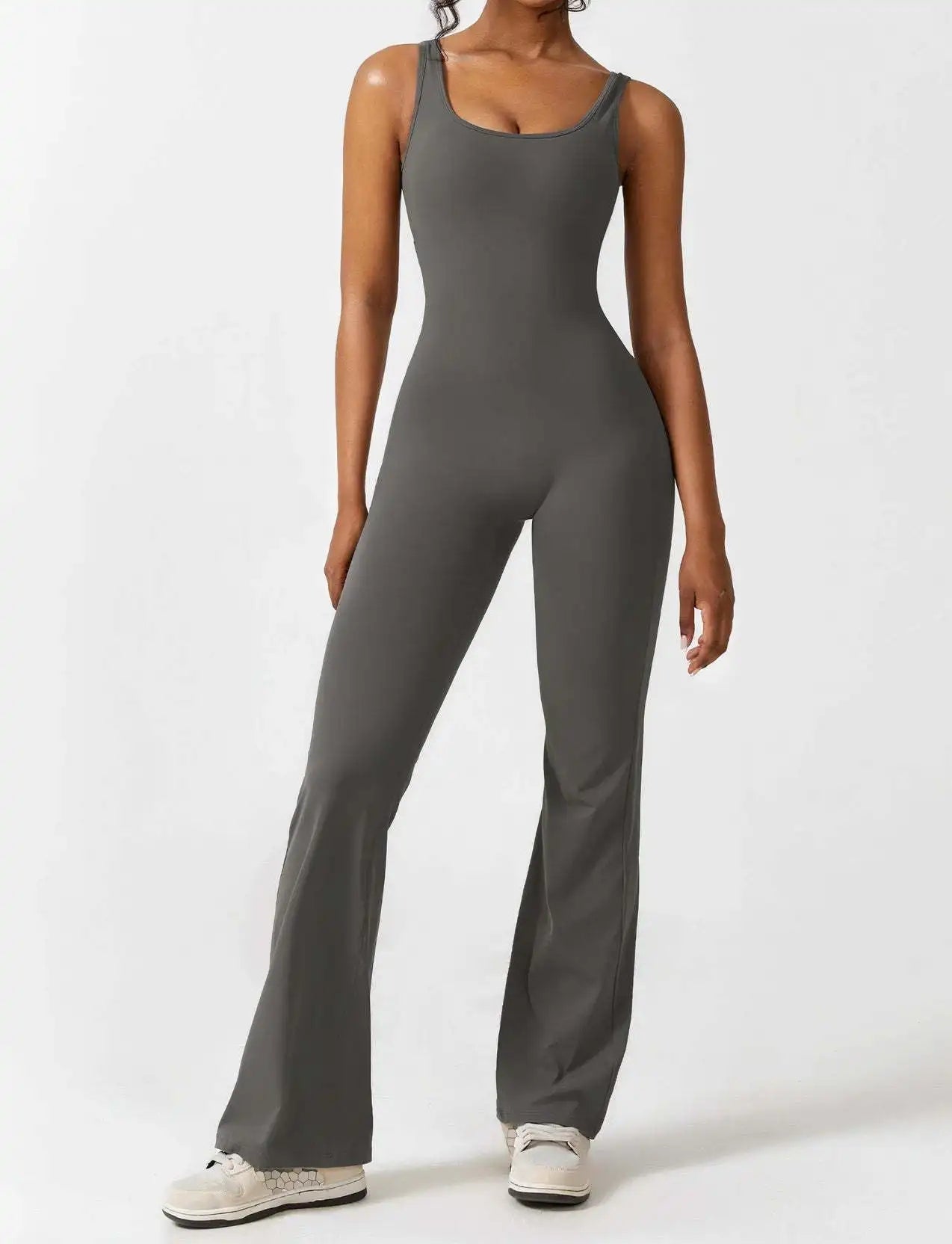 Livia | Women Flared Jumpsuit Slim Fit Racerback Elegant Design 6