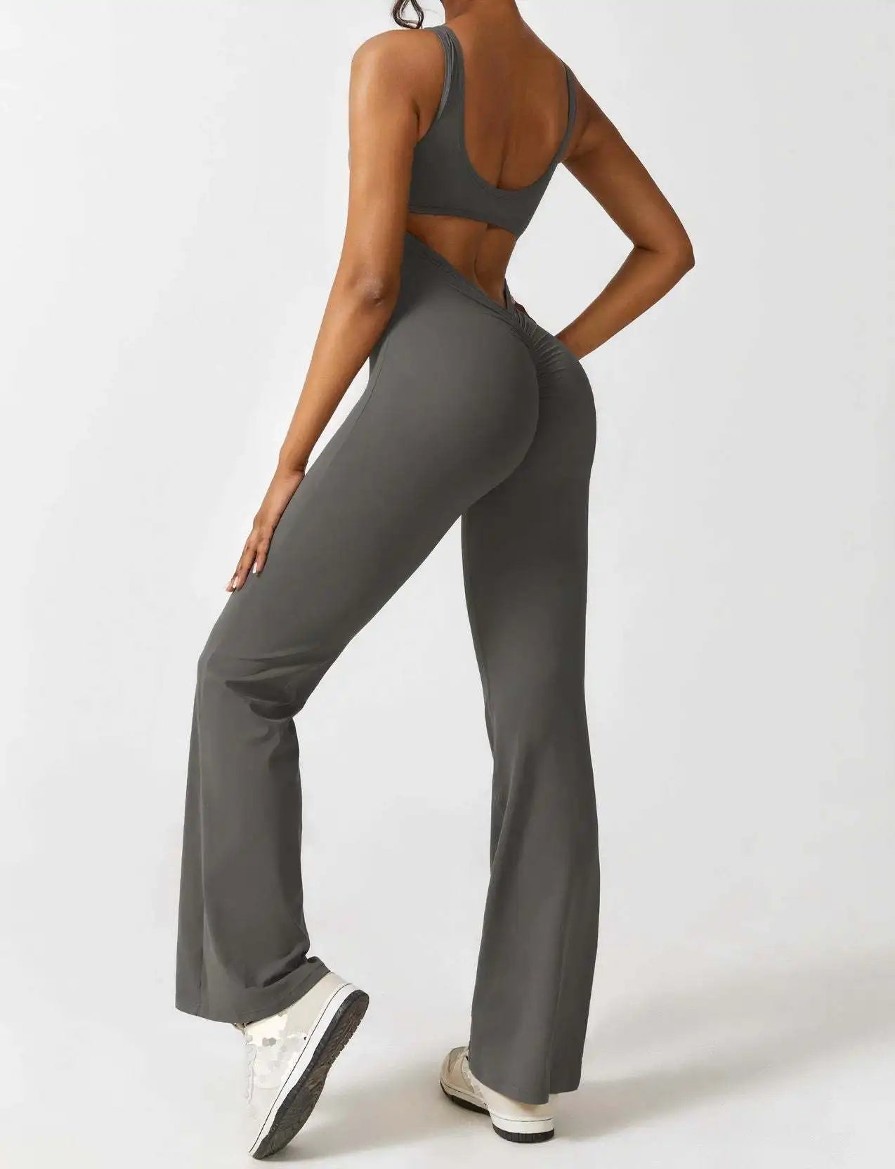 Livia | Women Flared Jumpsuit Slim Fit Racerback Elegant Design 7