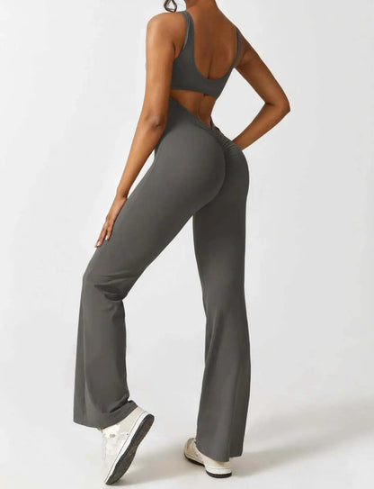 Livia | Women Flared Jumpsuit Slim Fit Racerback Elegant Design 7