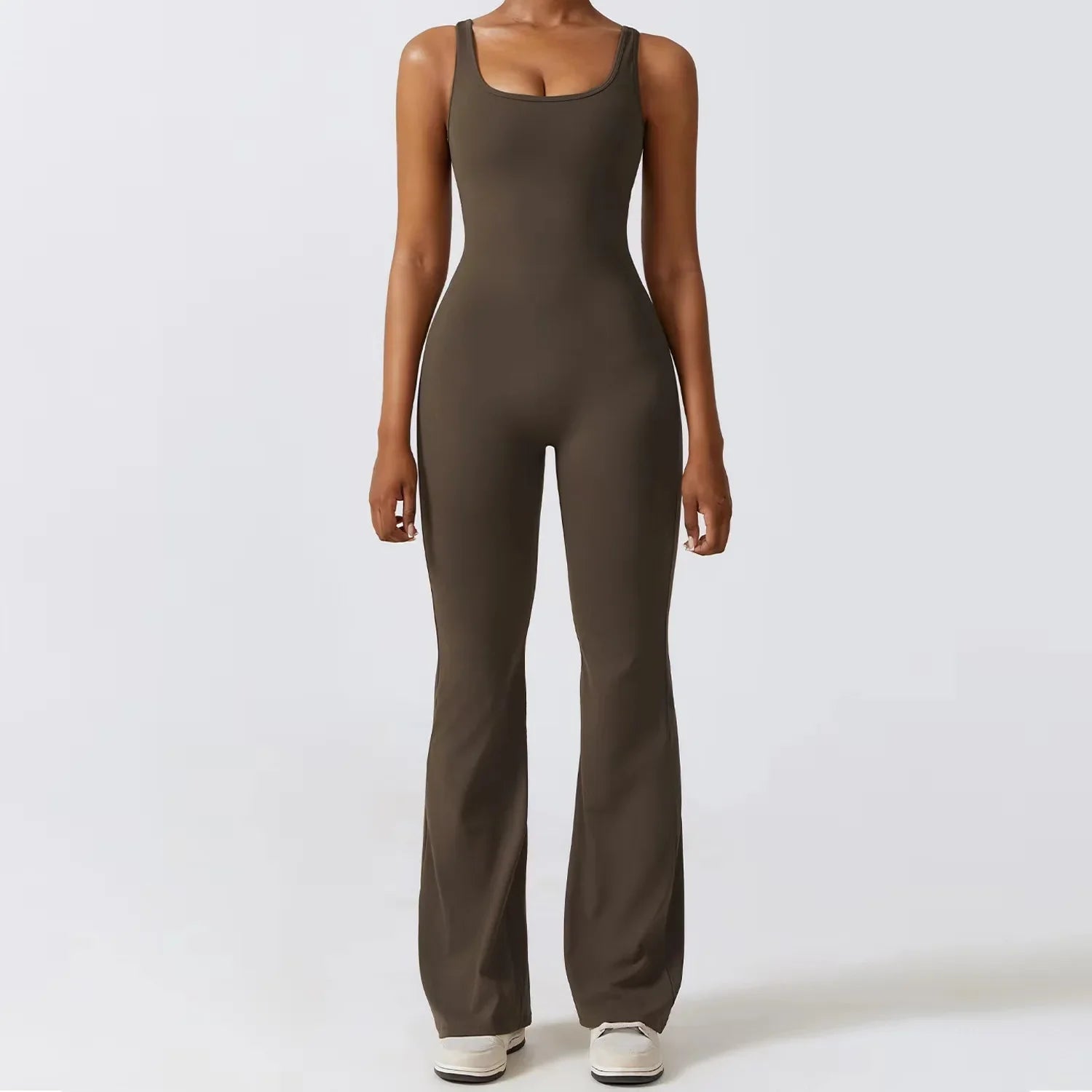 Livia | Women Flared Jumpsuit Slim Fit Racerback Elegant Design 8