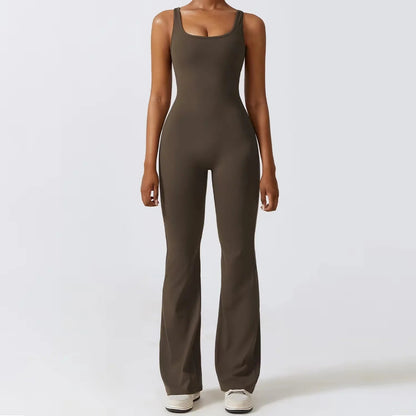 Livia | Women Flared Jumpsuit Slim Fit Racerback Elegant Design 8