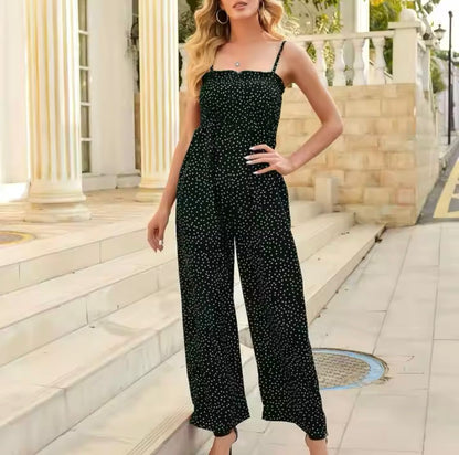 Livia | Women Relaxed Fit Wide Leg Jumpsuit Sleeveless V-Neck Casual 5