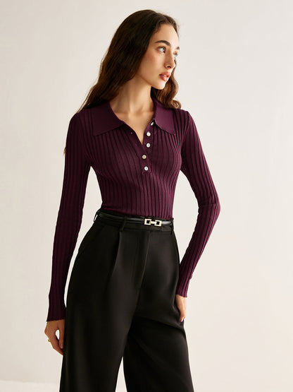 Luna | Women’s Fitted Long Sleeve Minimalist Top 3