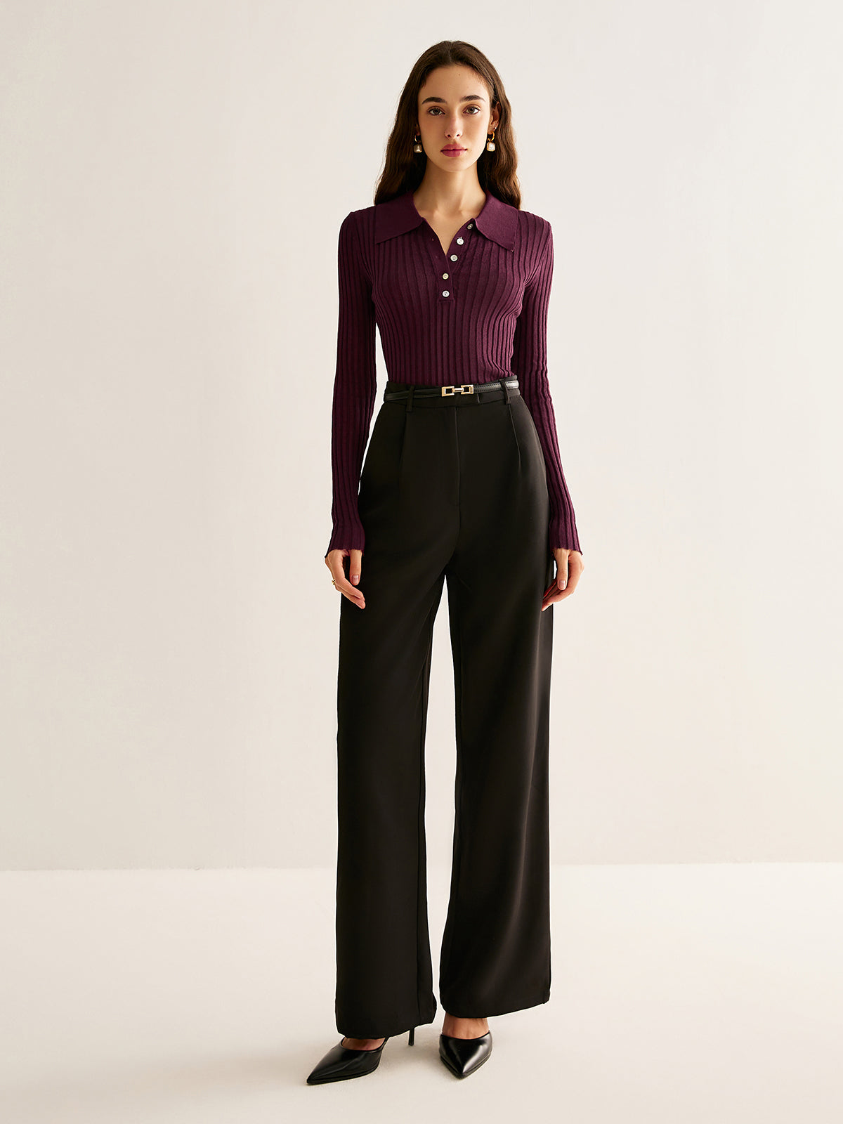 Luna | Women’s Fitted Long Sleeve Minimalist Top 4