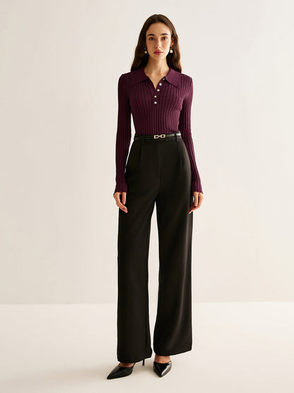 Luna | Women’s Fitted Long Sleeve Minimalist Top 4
