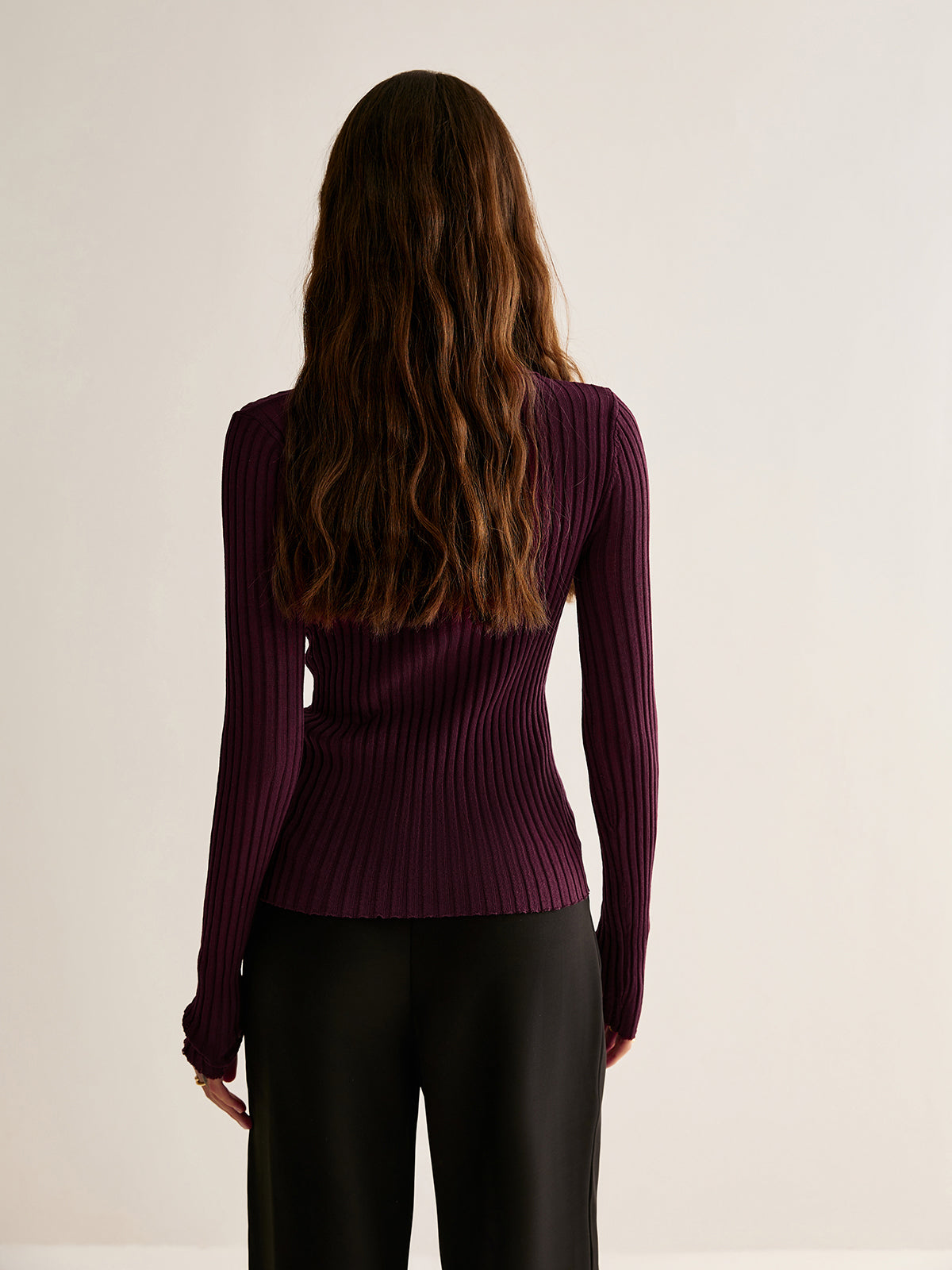 Luna | Women’s Fitted Long Sleeve Minimalist Top 7