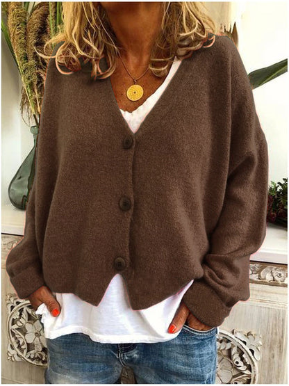 Livia | Women Longline Open Front Chunky Knit Cardigan Long Sleeve Minimal Design 11