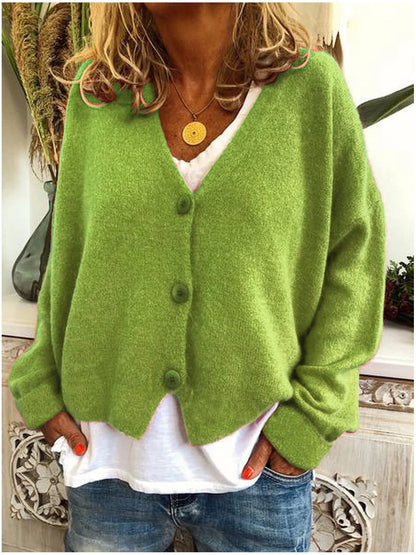 Livia | Women Longline Open Front Chunky Knit Cardigan Long Sleeve Minimal Design 5