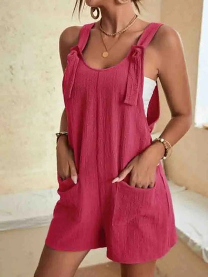 Luna | Women Relaxed Fit V-Neck Jumpsuit Wide Leg Casual Summer 4