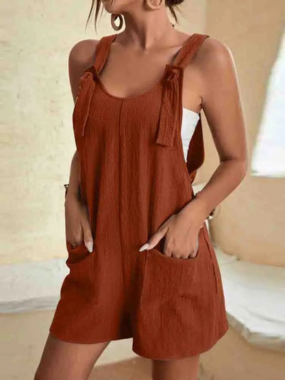 Luna | Women Relaxed Fit V-Neck Jumpsuit Wide Leg Casual Summer 6
