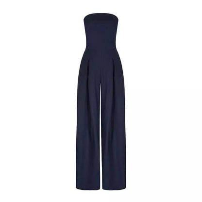 Maaike | Women Elegant Strapless Wide Leg Jumpsuit Casual Soft Fabric 5