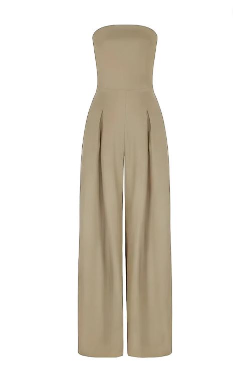 Maaike | Women Elegant Strapless Wide Leg Jumpsuit Casual Soft Fabric 7