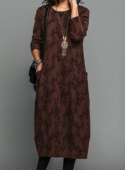 Nora | Women Midi Dress Printed Design Elegant Sleeveless Evening 2