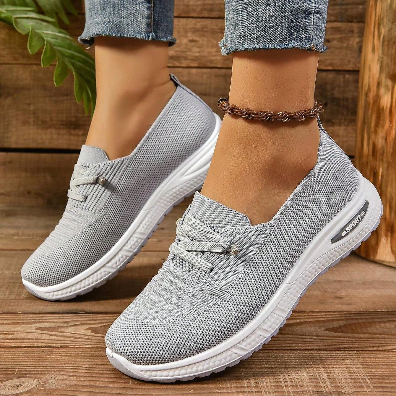 Natacha | Women Slip On Sneakers Cushioned Breathable Casual Everyday Sneakers 4