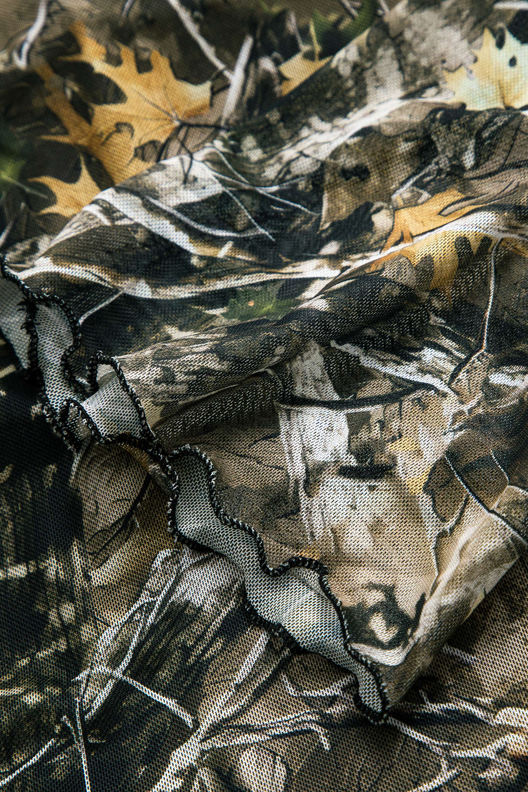 Camo | Women’s Off-Shoulder Relaxed Fit Camouflage Top with Trumpet Sleeves 5