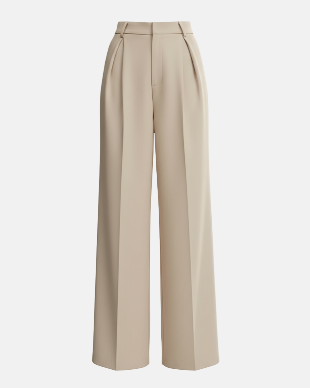 Riviera | Women High Waist Wide Leg Relaxed Fit Tailored Trousers with Pleats and Pockets 6