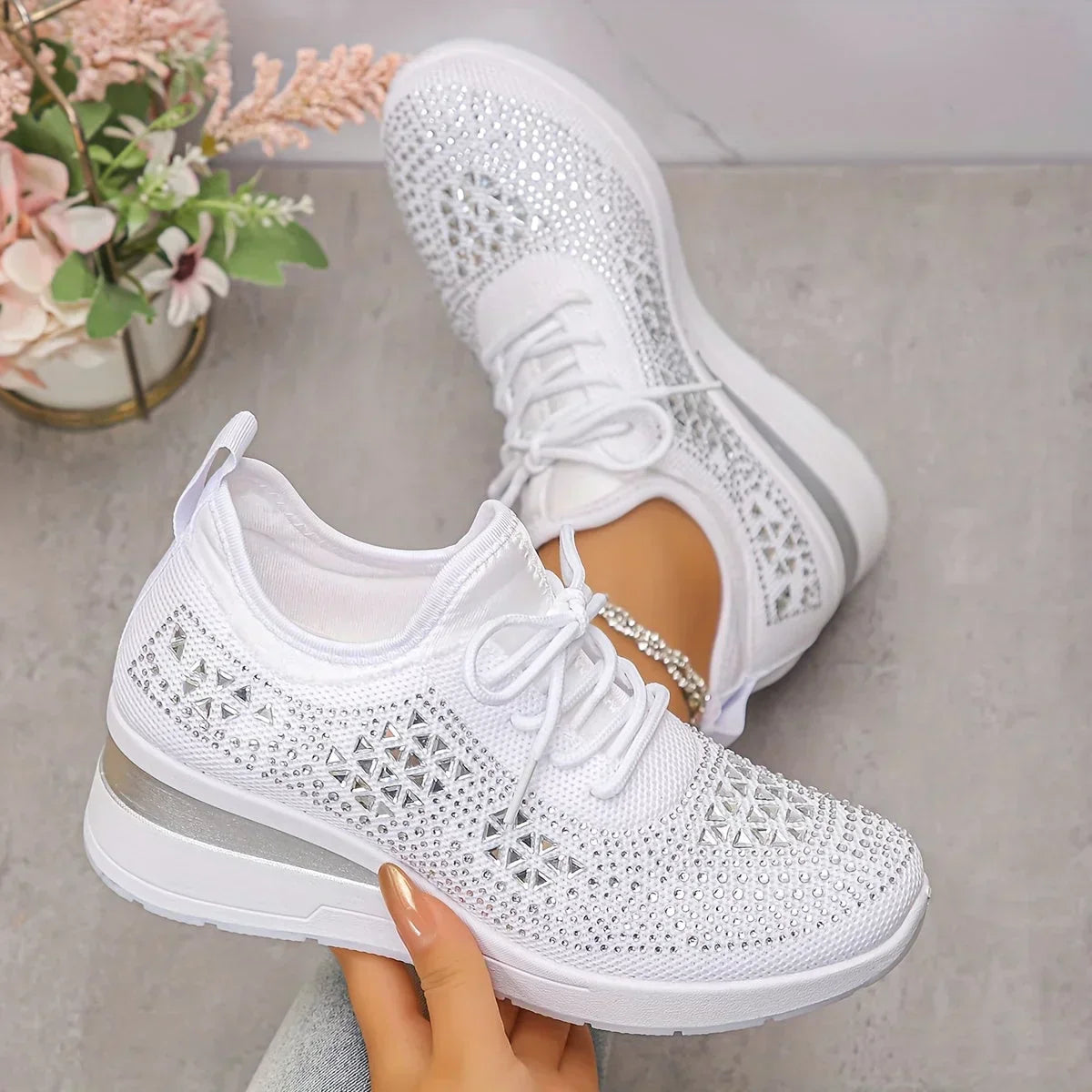 Romee | Womens Orthopedic Arch Support Slip On Casual Sneakers 1