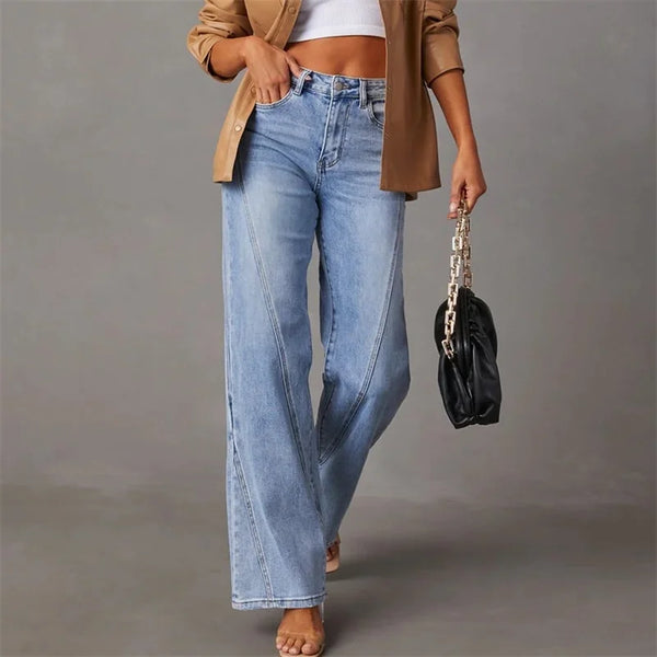 Elara | Women Structured Waist Straight Leg Slim Fit Lightweight Casual Jeans 1
