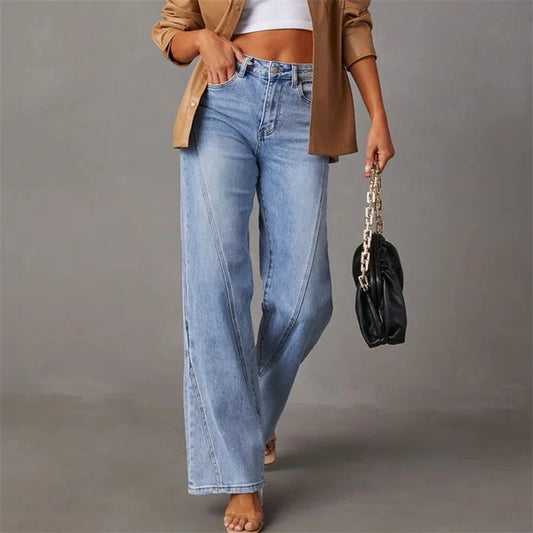 Elara | Women Structured Waist Straight Leg Slim Fit Lightweight Casual Jeans 1