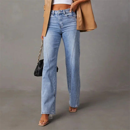 Elara | Women Structured Waist Straight Leg Slim Fit Lightweight Casual Jeans 2