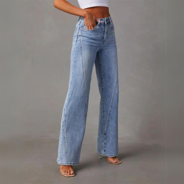 Elara | Women Structured Waist Straight Leg Slim Fit Lightweight Casual Jeans 3