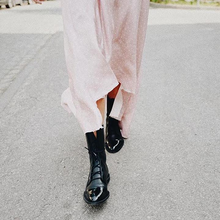 Sophia | Women Ankle Boots Lace Up Faux Leather Casual Stylish Boots 6