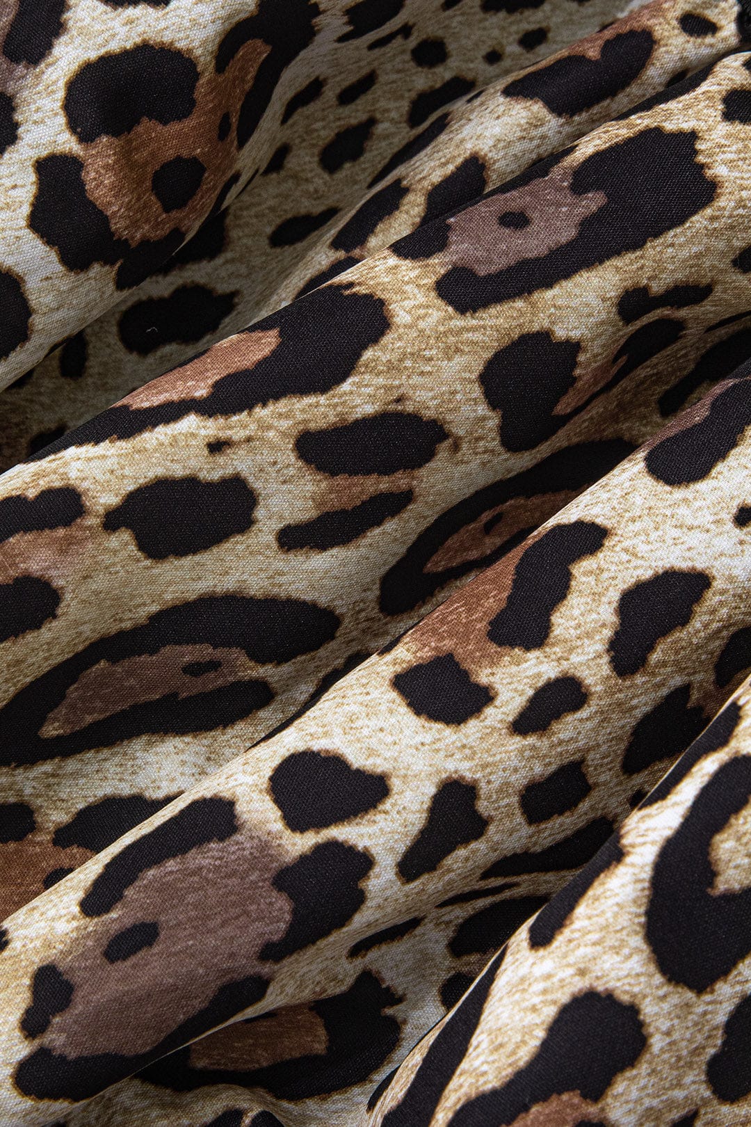 Sophia | Womens Party Bandeau Sleeveless Flared Leopard Print Mini Dress 4