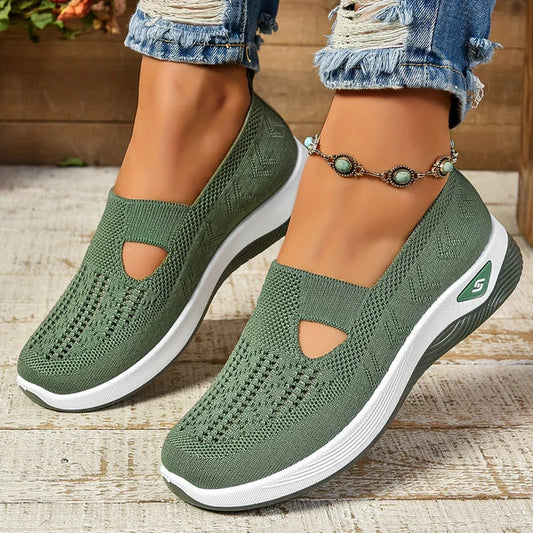 Sophia | Womens Ergonomic Slip On Arch Support Best Walking Sneakers 1